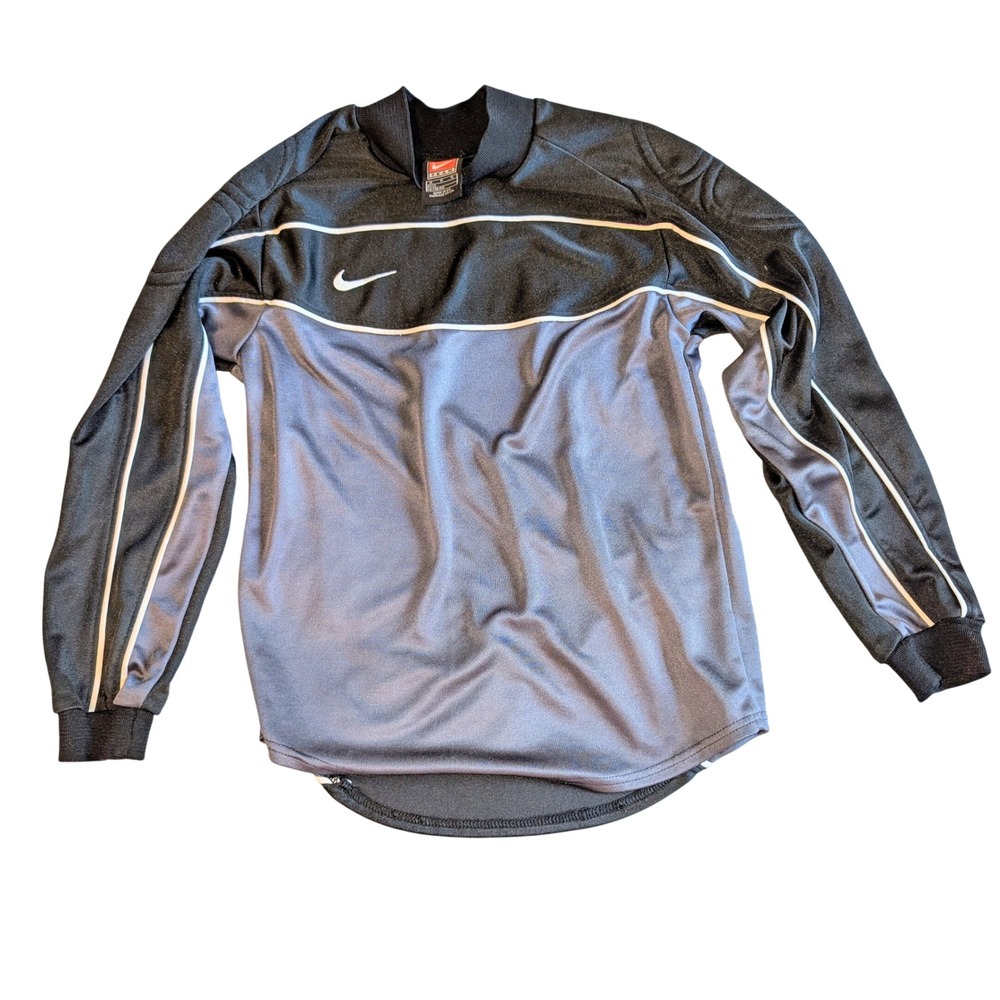 Vintage Nike Goalkeeper Jersey Boys 12 Y2K Padded Soccer Futbol Goalie Shirt